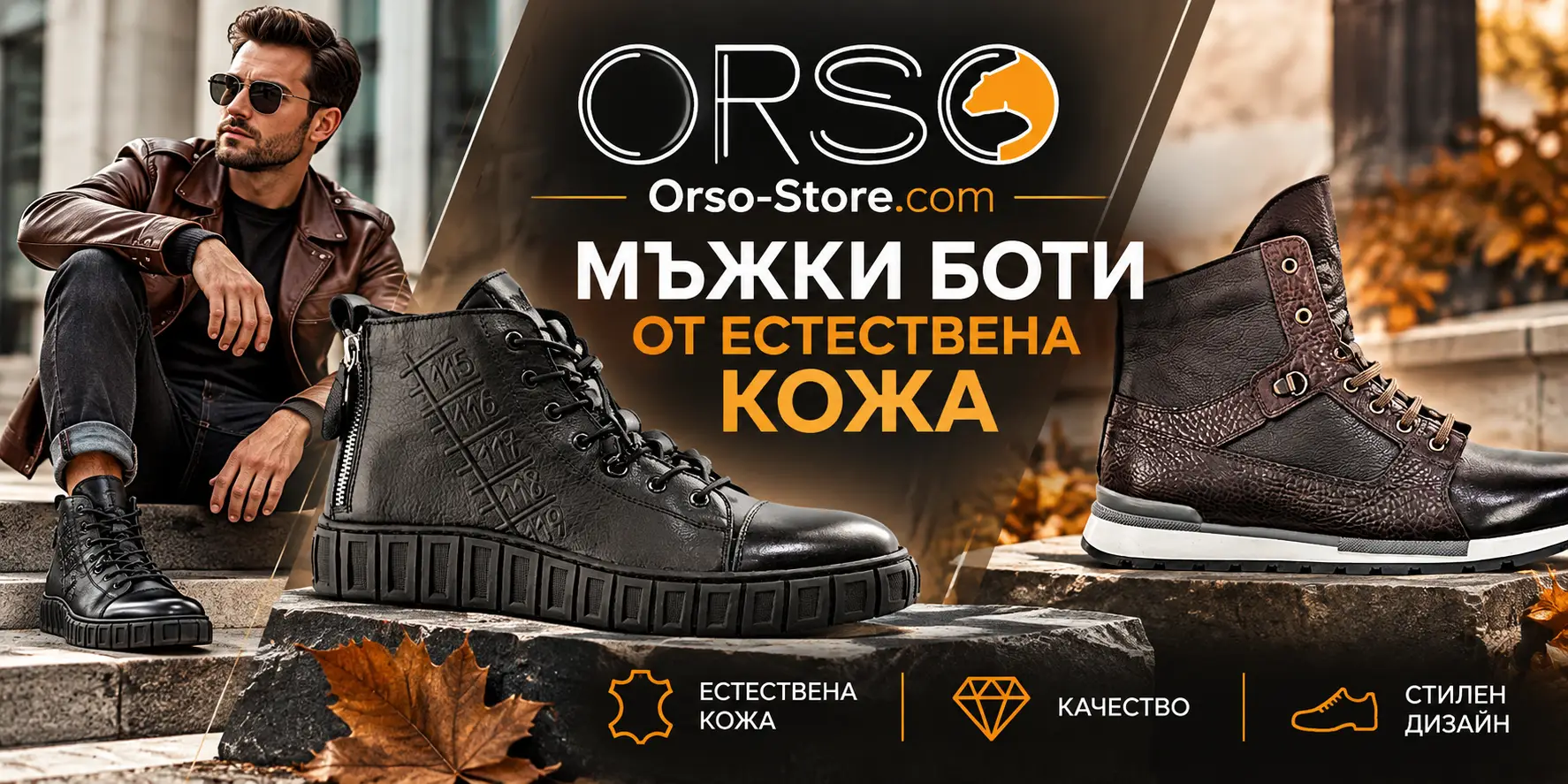 Мъжки боти от естествена кожа: как да ги изберем и носим през есен-зима 2026/2027